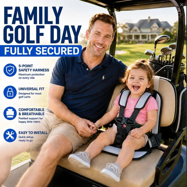 Sakerplus® Universal Golf Cart Child Safety Seat
