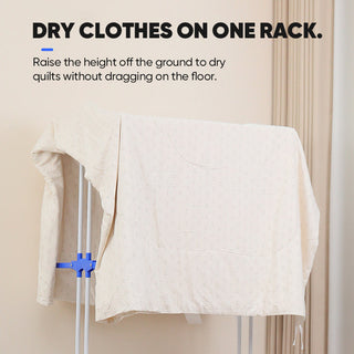 Sakerplus Foldable Stainless Steel Clothes Rack