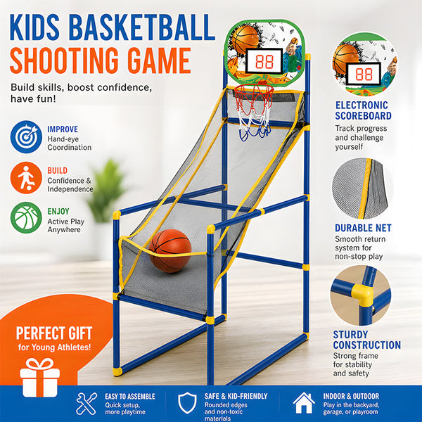 Sakerplus® Kids Indoor Outdoor Basketball Hoop Set