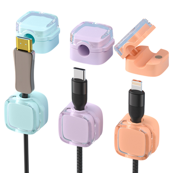 Sakerplus® Magnetic Cable Clips Desk Organizer