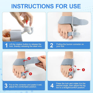 Sakerplus Adjustable Bunion Corrector Toe Straightener