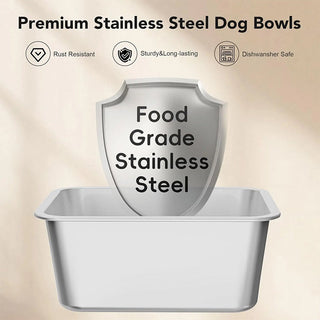 Sakerplus® 10L Stainless Steel No Spill Pet Bowl