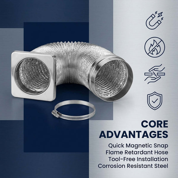 Sakerplus® Magnetic Dryer Vent Connector Kit