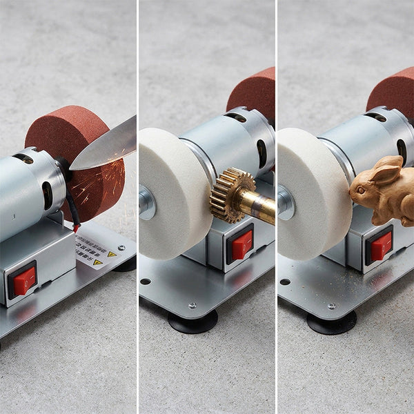 Sakerplus® Electric Knife Sharpener With Dual Grinding Wheels And Variable Speed
