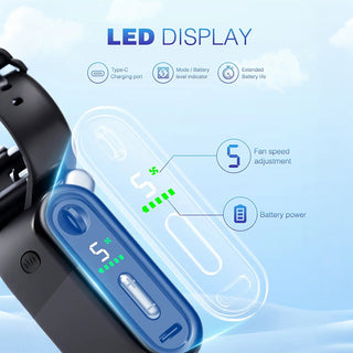 Sakerplus® Foldable Handheld Turbo Mini Portable Fan