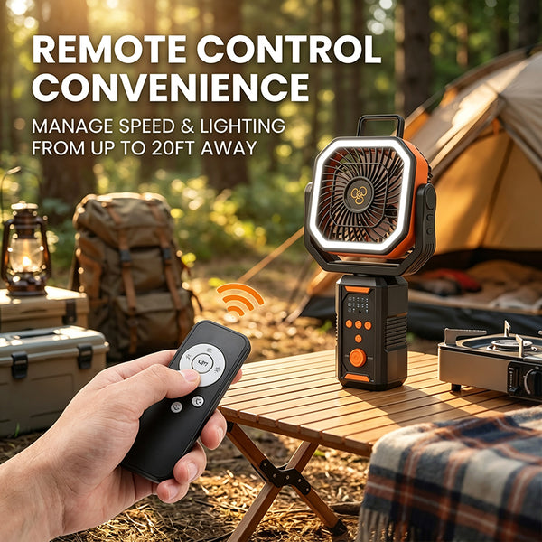 Sakerplus® Portable Rechargeable Camping Fan
