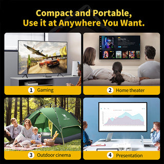 Sakerplus® Retro Game Projector With Controllers