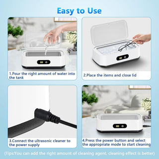 Sakerplus® Large Capacity Ultrasonic Jewelry Cleaner