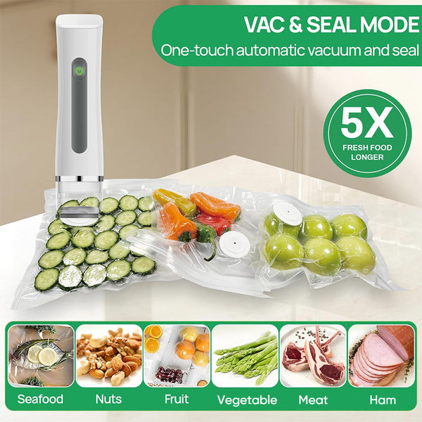 Sakerplus Vacuum Sealer with Reusable Bags