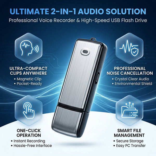 Sakerplus® Portable Voice Recorder USB Flash Drive