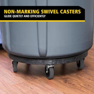 Sakerplus® Round Trash Can Dolly Cart