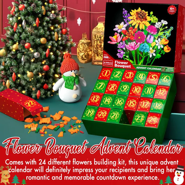 Sakerplus® Christmas Flower Bouquet Advent Calendar