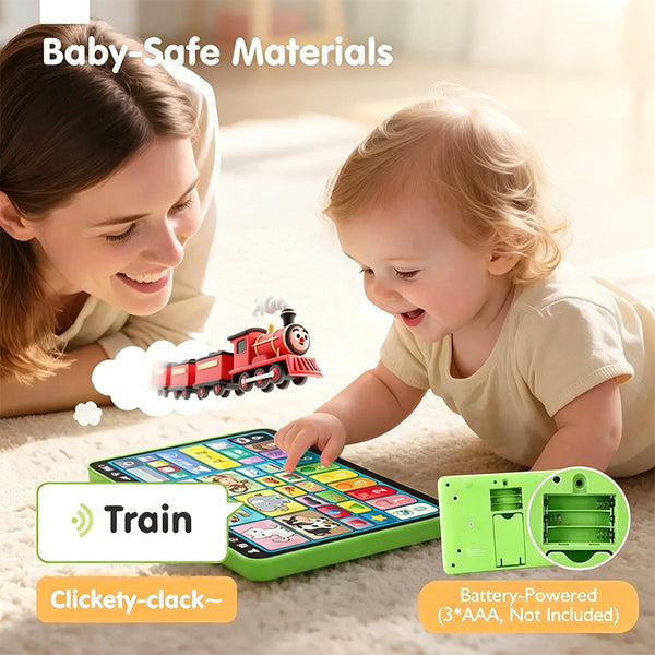 Sakerplus® Trilingual Interactive Learning Tablet Toy For Toddlers