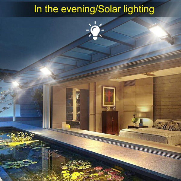 Sakerplus Solar Street Lights Outdoor Security Set