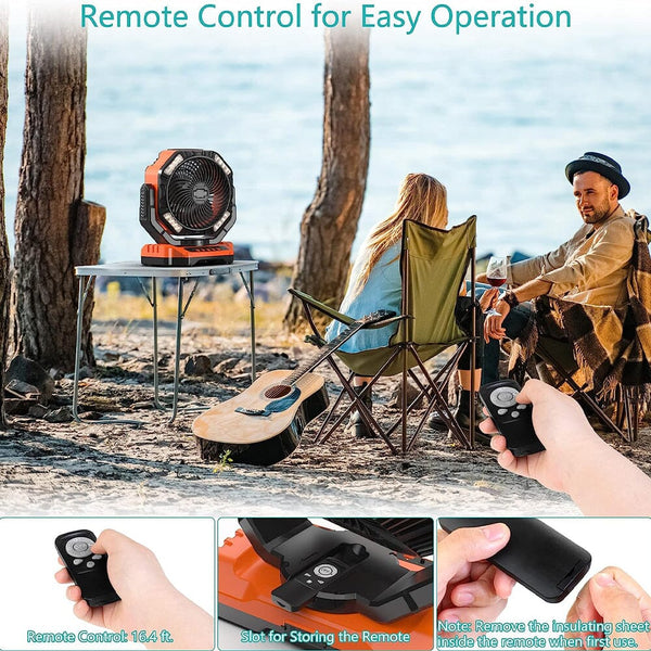 SAKER Rechargeable Camping Fan