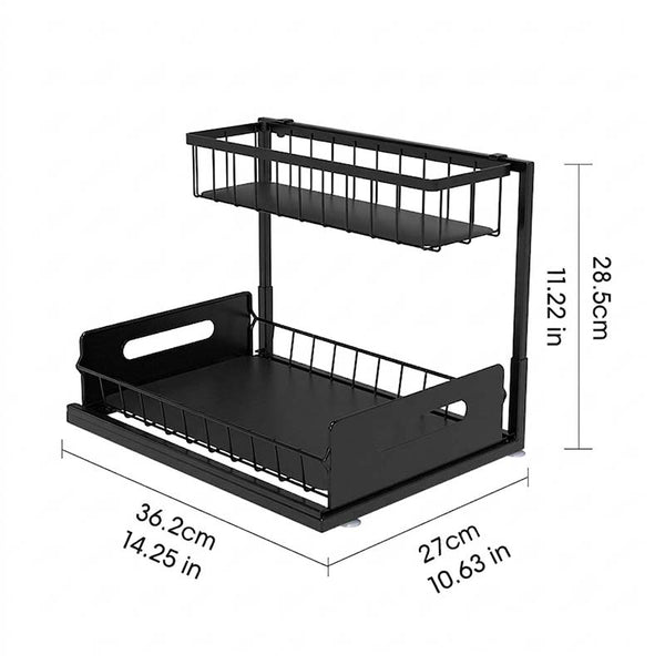 Sakerplus® Pull-Out Under-Sink Organizer