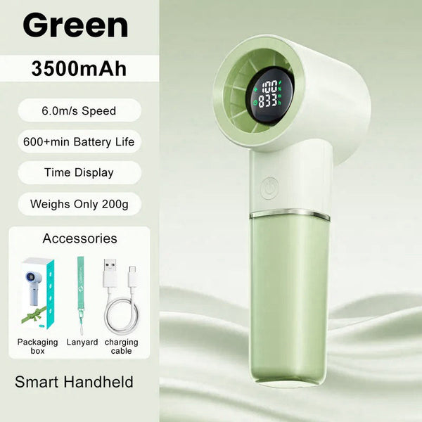 Sakerplus® Portable Handheld Rechargeable Personal Cooling Fan