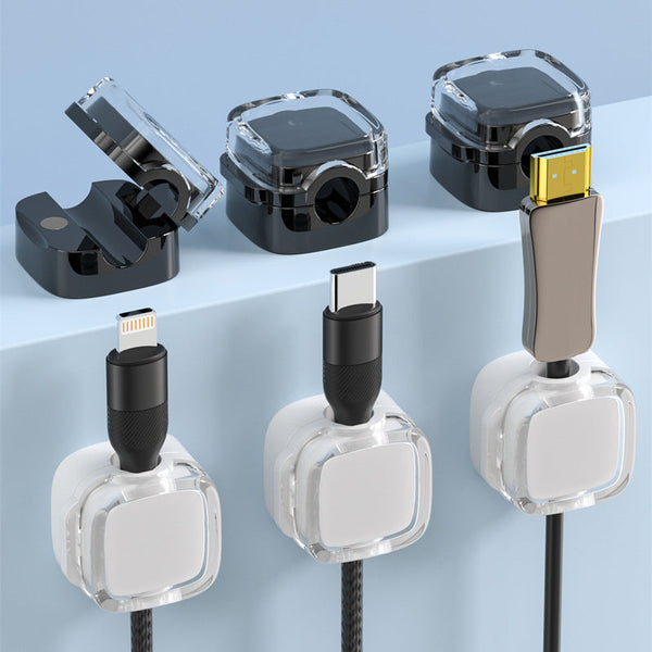 Sakerplus® Magnetic Cable Clips Desk Organizer