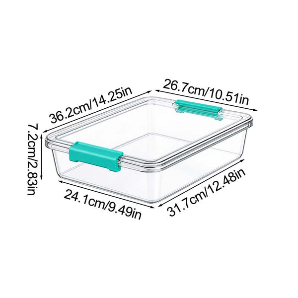 Sakerplus® Transparent Stackable Storage Box with Lid