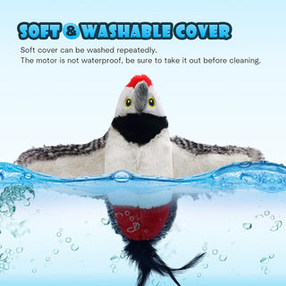 Sakerplus® Flapping Chirping Interactive Cat Bird Toy