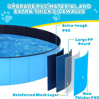 Sakerplus® Extra Large Foldable Swimming Pool