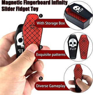 Sakerplus® Magnetic Fingerboard Fidget Slider Toy