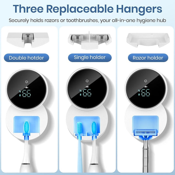 Sakerplus® Upgraded UV Toothbrush Sanitizer Holder