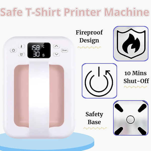 Sakerplus® Portable Digital Mini Heat Press Machine