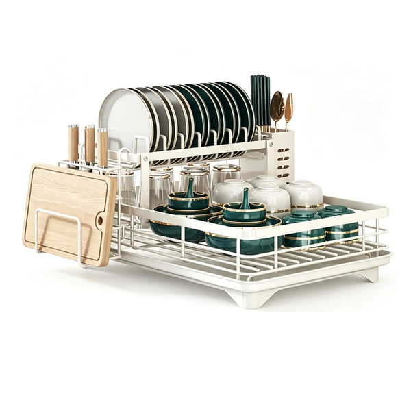 Sakerplus® Large 2-Tier Kitchen Dish Drying Rack
