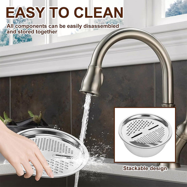 Sakerplus® Multifunctional Stainless Steel Basin With Grater