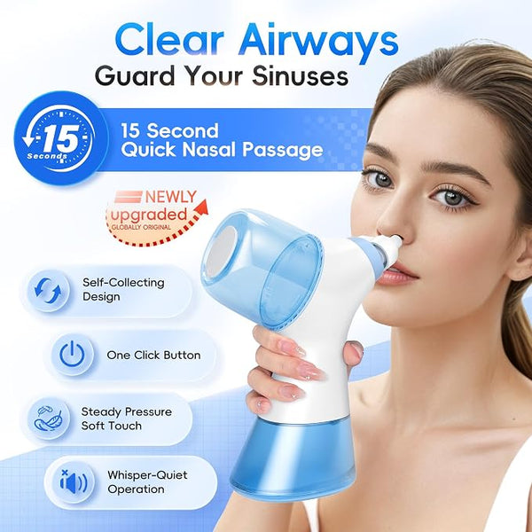 Sakerplus® Electric Nasal Irrigation Sinus Rinse Machine