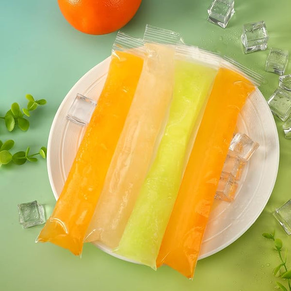 Sakerplus® Reusable Ice Pop Bags Set
