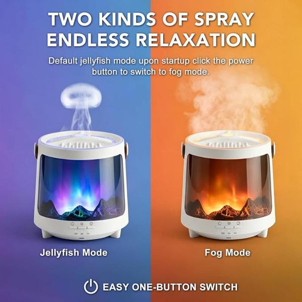 Sakerplus® Jellyfish Flame Essential Oil Diffuser