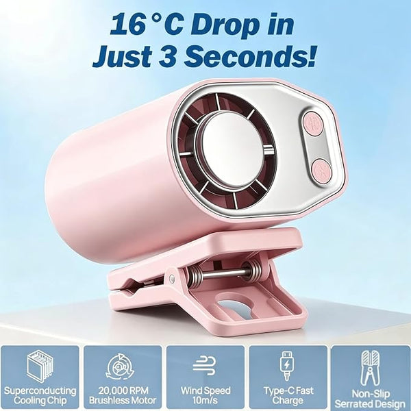 Sakerplus® Portable Clip On Turbo Fan