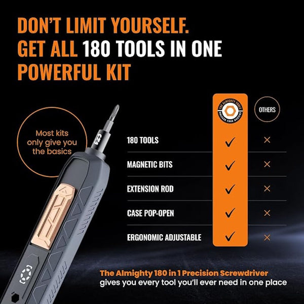 Sakerplus® 180-In-1 Precision Screwdriver Repair Tool Kit