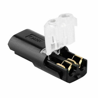 Low Voltage Wire Connector Plug – Easy-to-Use Solderless Electrical Connector for Vehicle, Audio, Video, LED Strip Lights, and Home Wiring | Connect 22-18# AWG Solid or Stranded Wires | Reduces Wiring Time by 70% with Lift-and-Push Handle Design | Durable Polycarbonate Construction with Flame Retardant Copper for Long Service Life | Test Holes for Quick Electrical Testing Without Removing Tape | Reusable for Flexible and Hard Wires | Secure, Low-Loss Connections for Small Gauge Wires | Compact and Practical
