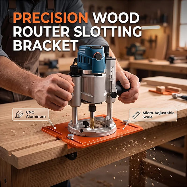 Sakerplus® Precision Wood Router Slotting Guide Bracket