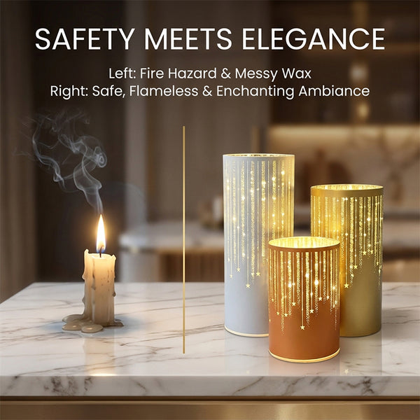 Sakerplus® Starry Night Flameless LED Candle Set