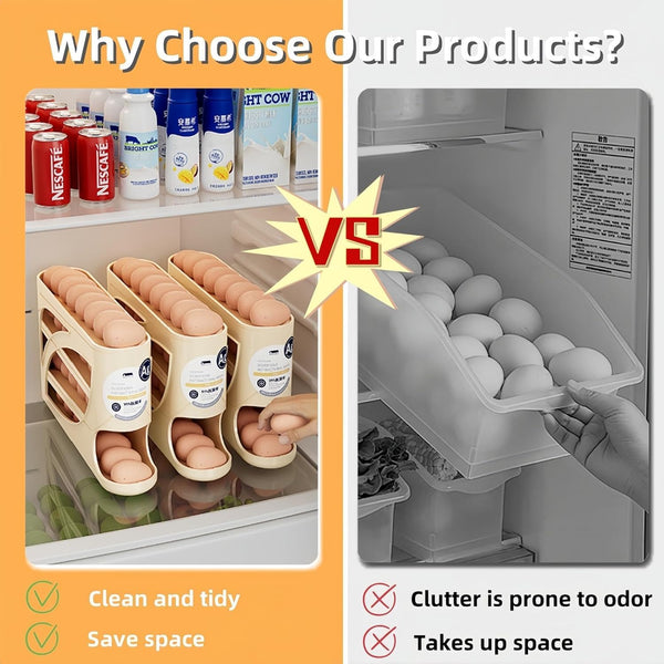 Sakerplus® Large Capacity Egg Holder Organizer