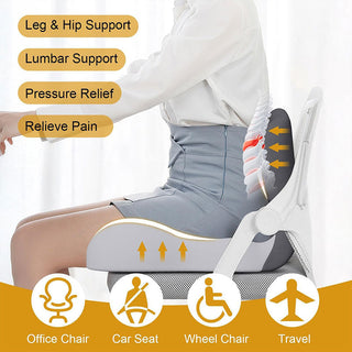 Sakerplus® Ergonomic Memory Foam L Shaped Cushion