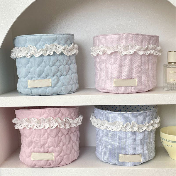 Sakerplus® Fabric Desktop Storage Basket Organizer