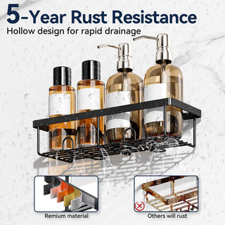 Sakerplus® Rustproof Shower Caddy Storage Set