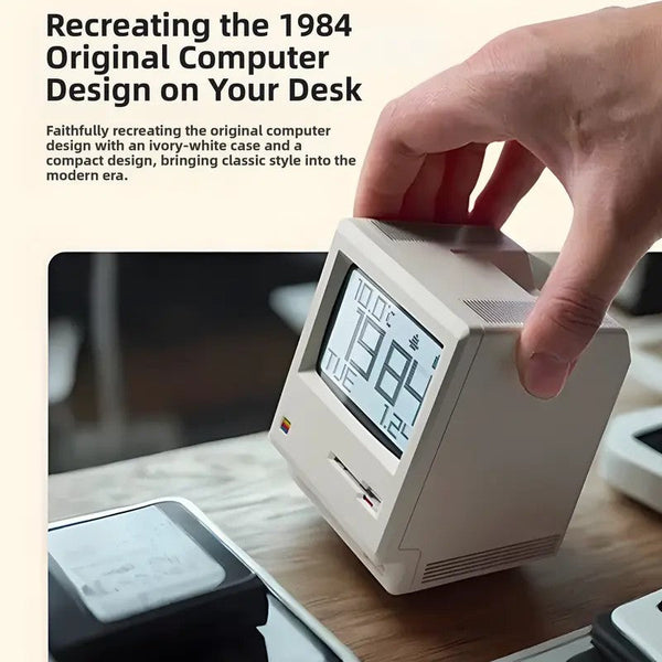 Sakerplus® Retro Computer Mini Desktop Clock