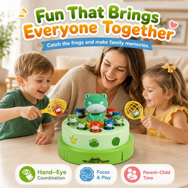 Sakerplus® Kids Frog Bounce And Catch Game