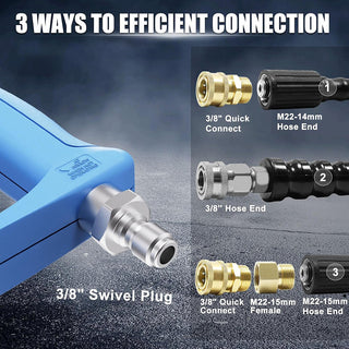 Sakerplus Pressure Washer Short Gun Set