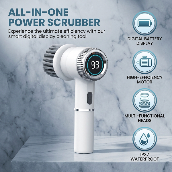 Sakerplus® Smart Cordless Power Scrubber