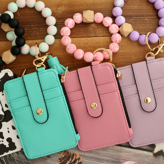 Sakerplus® Wristlet Keychain Bracelet Wallet