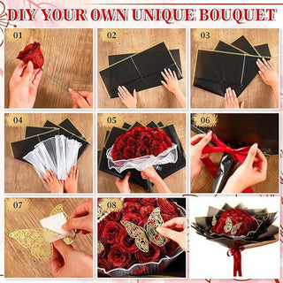 Sakerplus® Glitter Rose Bouquet Gift Set