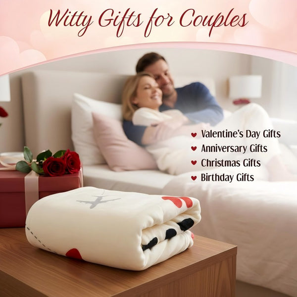 Sakerplus® Romantic Love Throw Blanket for Couples