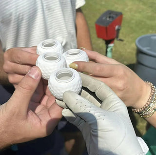 Sakerplus® Golf Ball Shaped Shot Glass Set